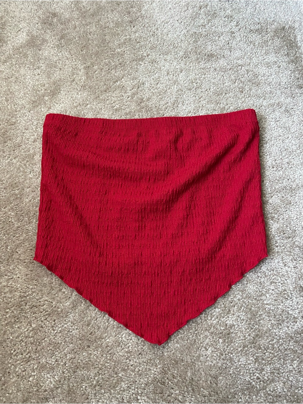 Steve Madden Girl Red Bandana-Style Tube Top